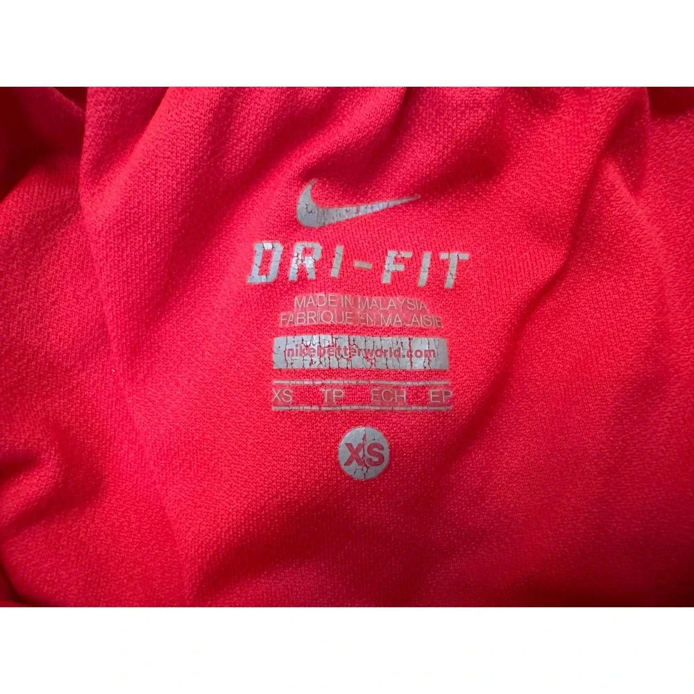 Nike Womens Dri-FIT Tempo Running Shorts Pink Blue XS Athletic Gym Workout